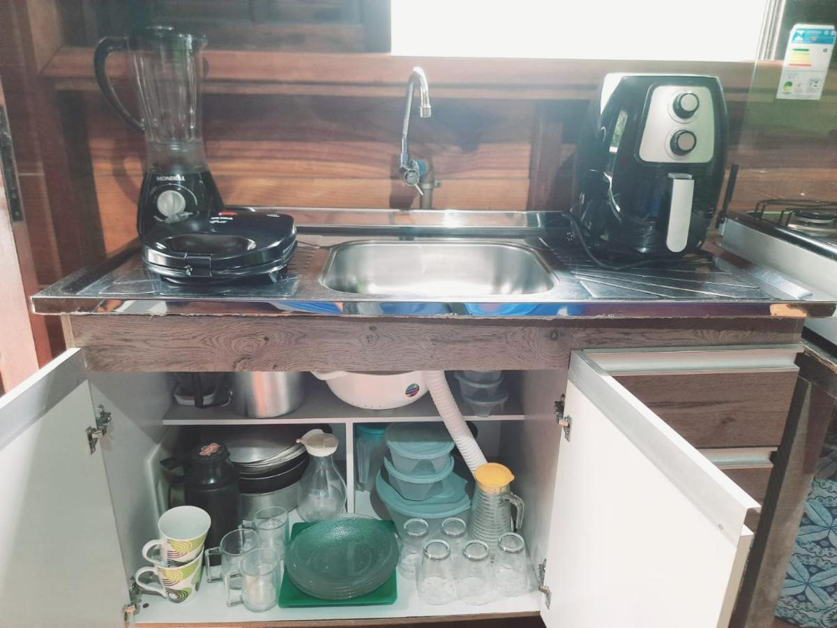 827 Chale Pe Na Areia, Completo Na Praia Do Estaleiro Em Ubatuba - 1 Dormitorio, 1 Banheiro, 1 Vaga De Garagem Exterior foto